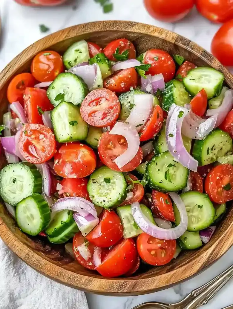 Easy Cucumber Tomato Salad Recipe