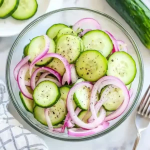 Easy Cucumber Vinegar Salad Recipe