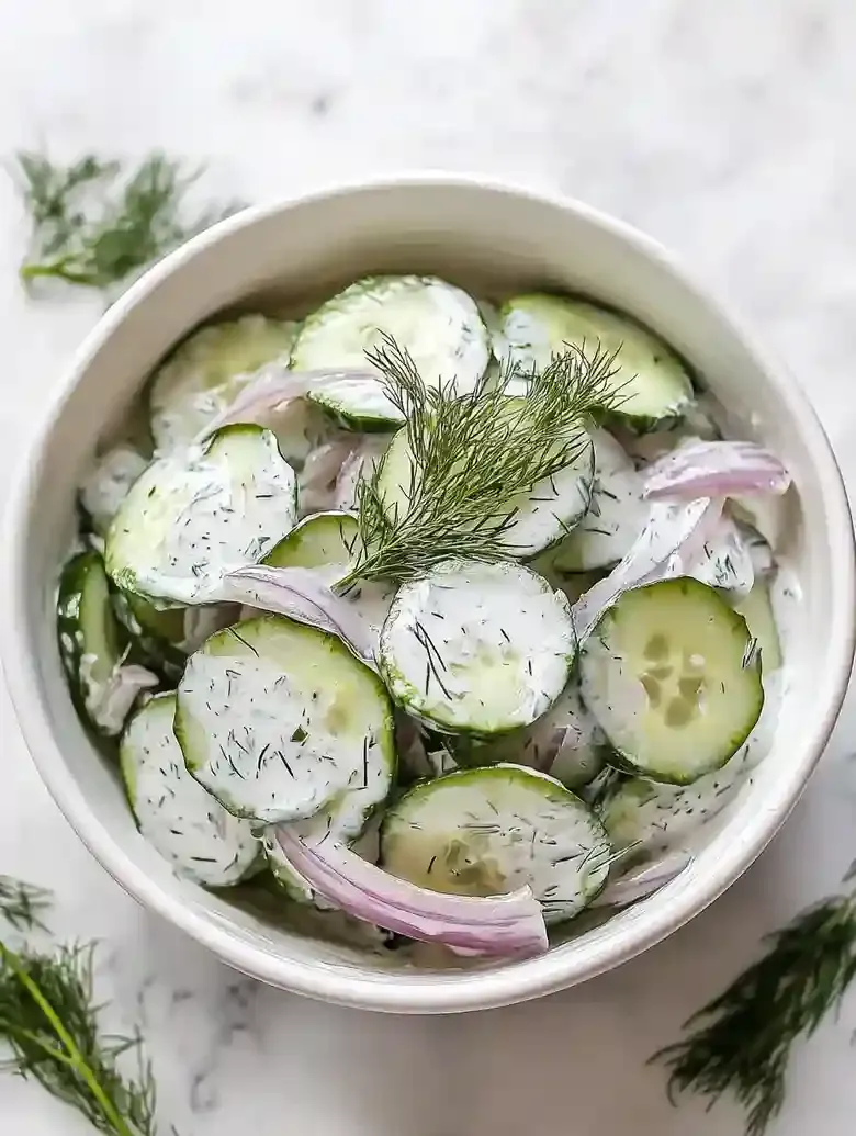 Easy German Cucumber Salad Recipe