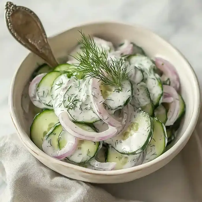 Easy German Cucumber Salad Recipe