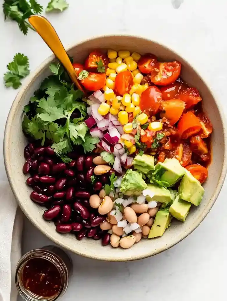 Easy Mexican Three Bean Salad