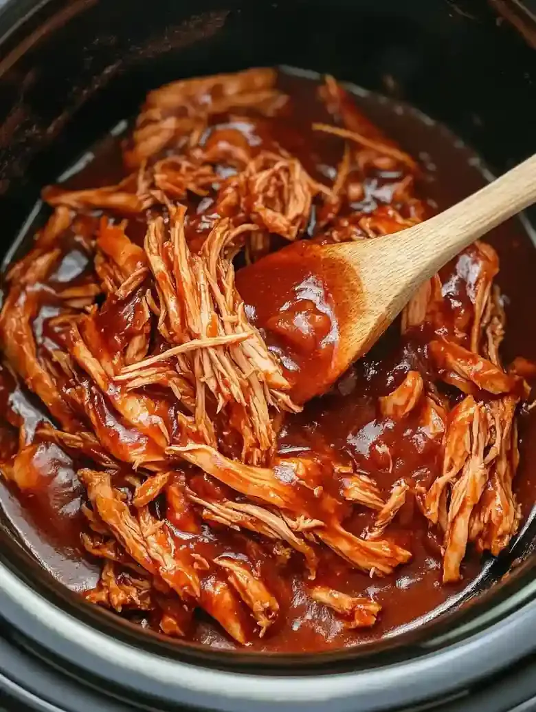 Easy Slow Cooker BBQ Pulled Chicken