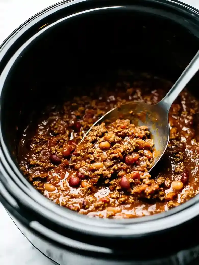 Easy Slow Cooker Beef Chili Recipe