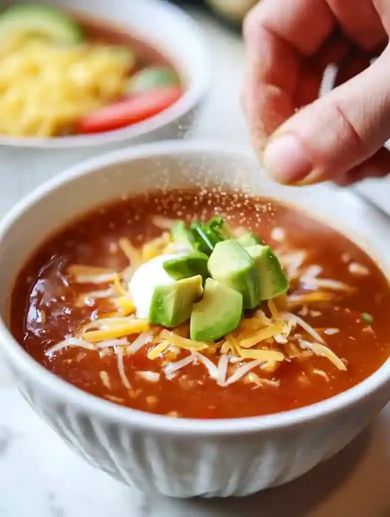 Easy Slow Cooker Chicken Tortilla Soup