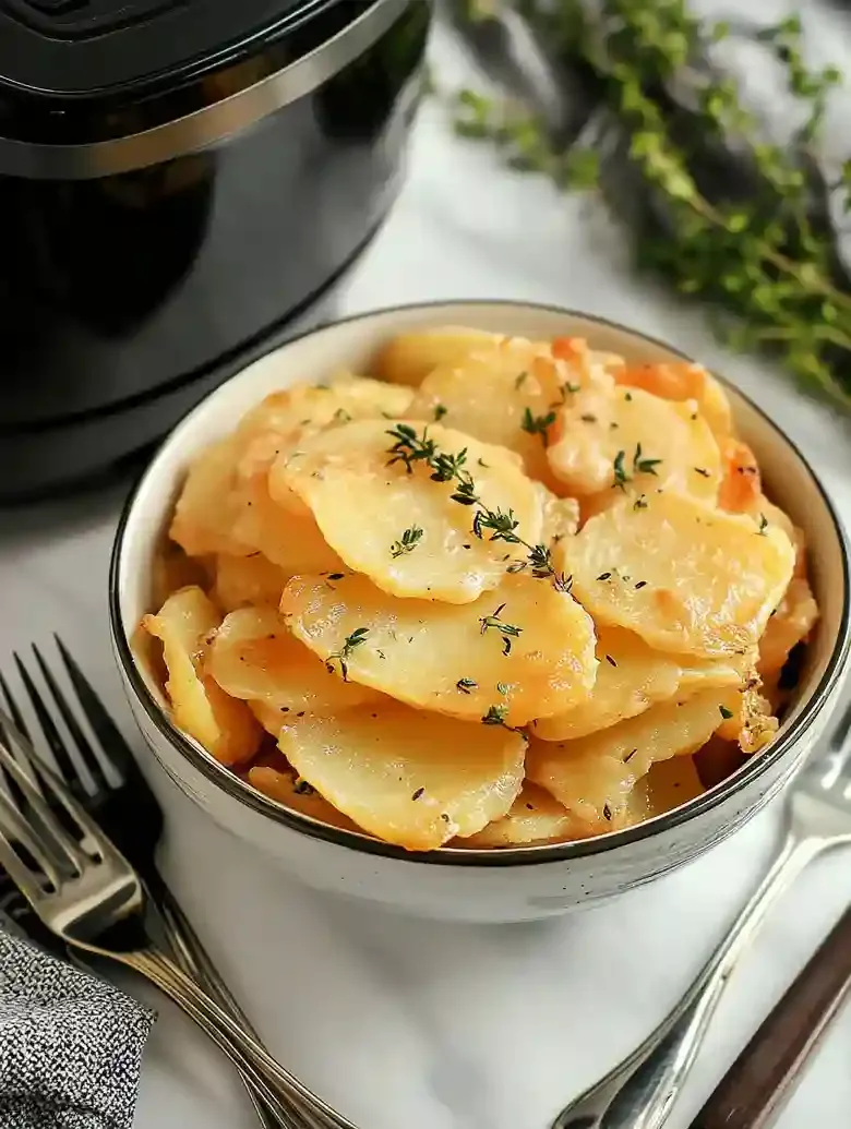 Easy Slow Cooker Scalloped Potatoes