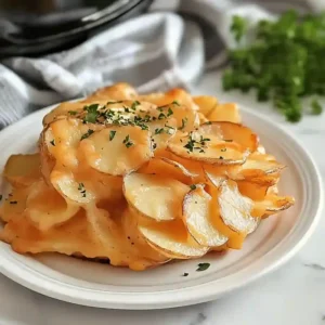 Easy Slow Cooker Scalloped Potatoes