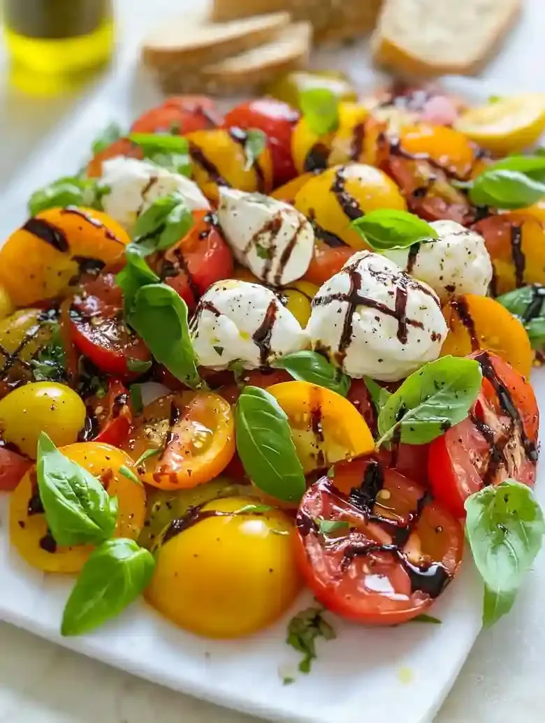 Easy Tomato Burrata Salad Recipe
