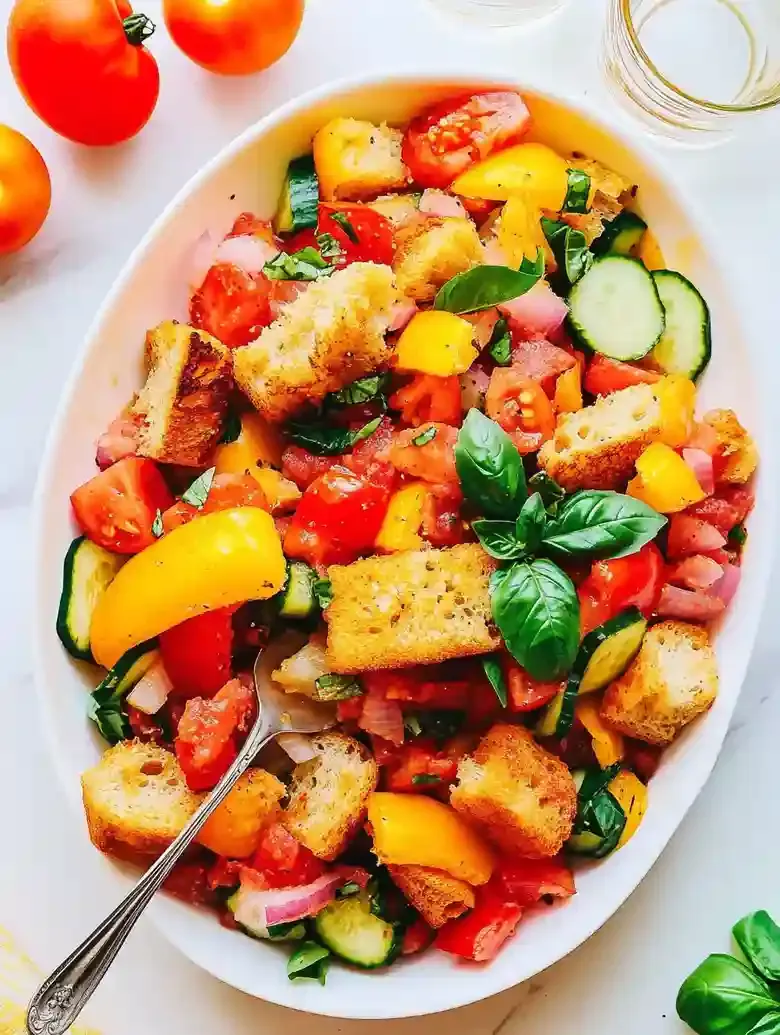 Easy Tuscan Panzanella Salad Recipe