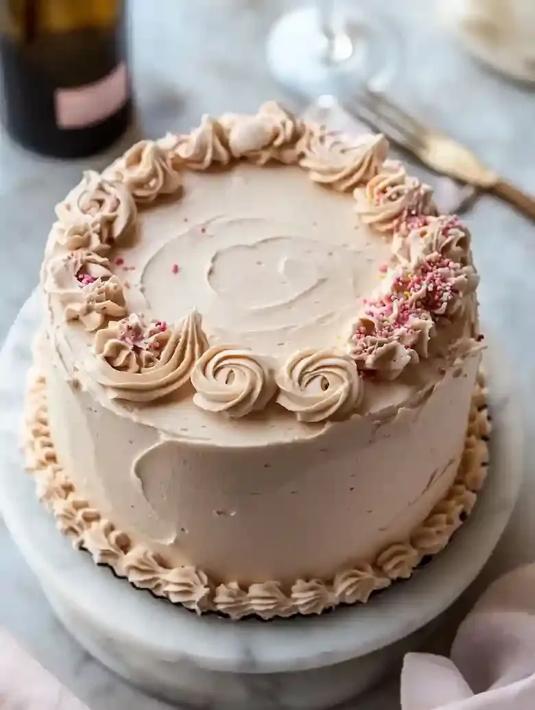 Elegant Pink Champagne Cake Recipe