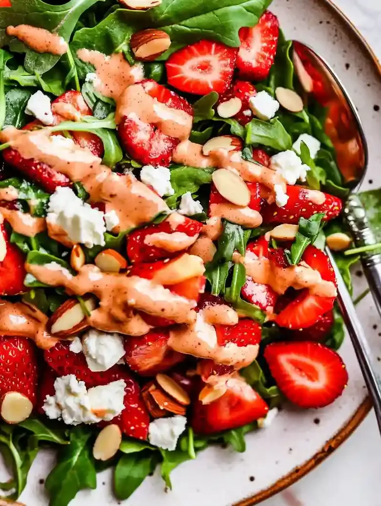 Fresh Strawberry Arugula Salad Recipe
