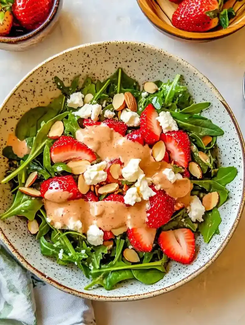 Fresh Strawberry Arugula Salad Recipe