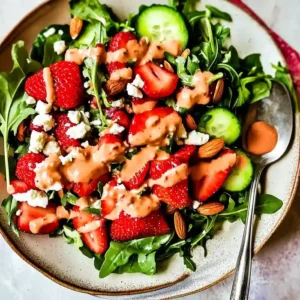 Fresh Strawberry Arugula Salad Recipe