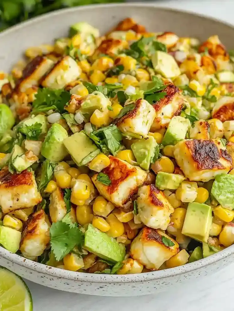 Grilled Corn and Halloumi Salad