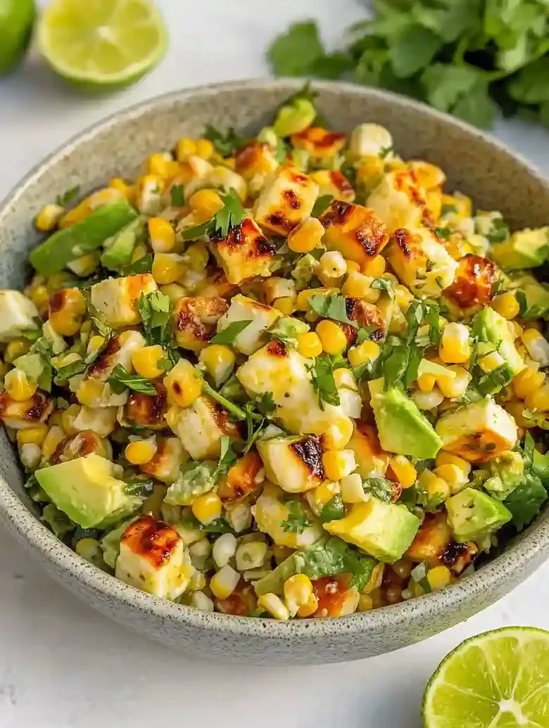 Grilled Corn and Halloumi Salad