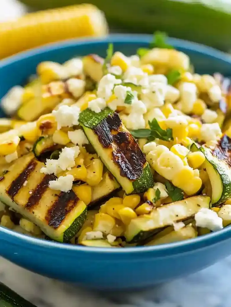 Grilled Corn Zucchini Salad Recipe