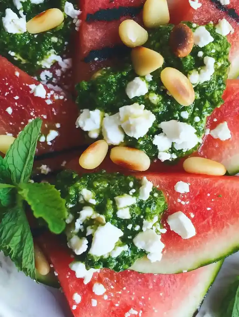 Grilled Watermelon Salad with Feta