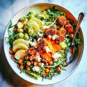 Harvest Fall Salad With Smashed Carrots