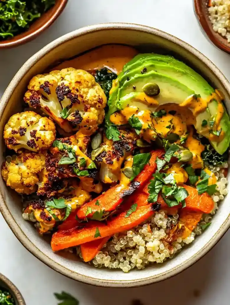Healthy Roasted Veggie Glow Bowls