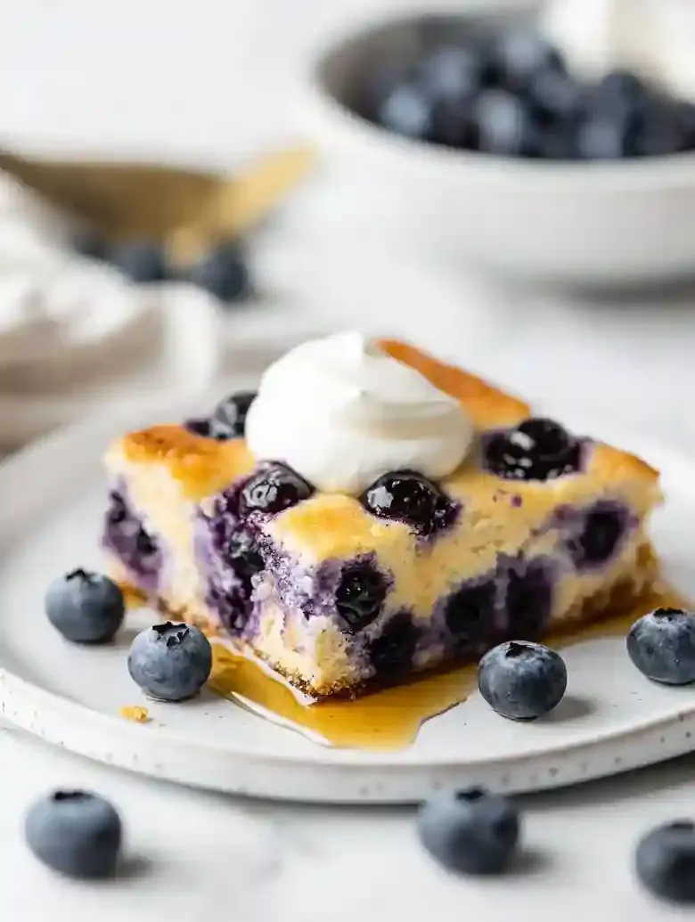 High Protein Blueberry Breakfast Bake