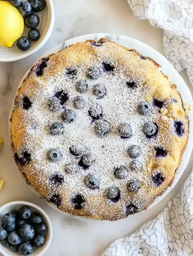 Lemon Blueberry Ricotta Cake Recipe