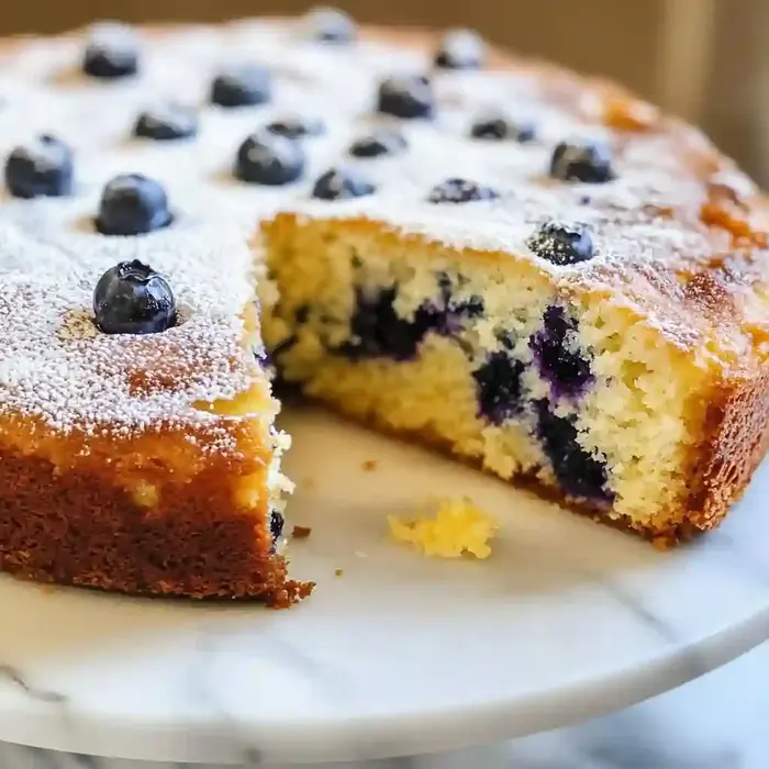 Lemon Blueberry Ricotta Cake Recipe