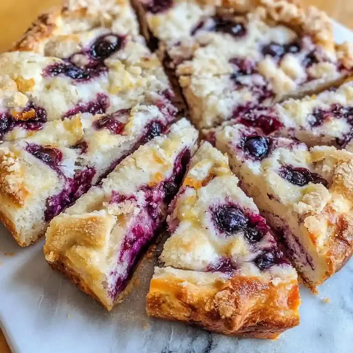 Lemon Blueberry Sourdough Focaccia