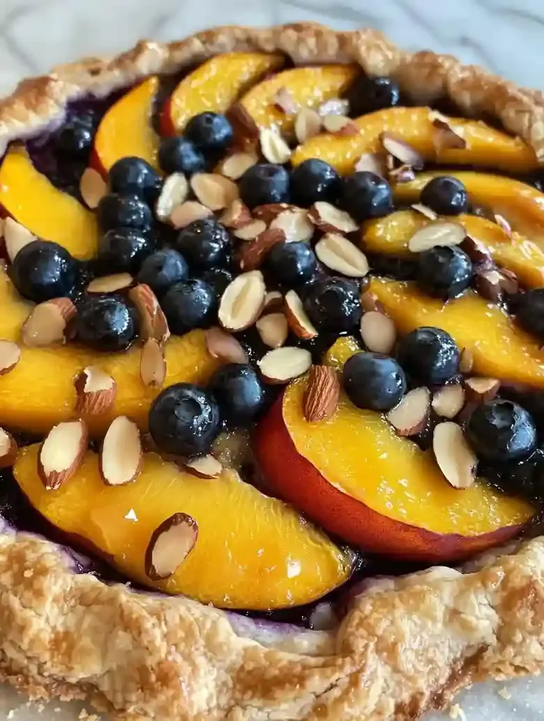 Peach Blueberry Almond Galette Recipe