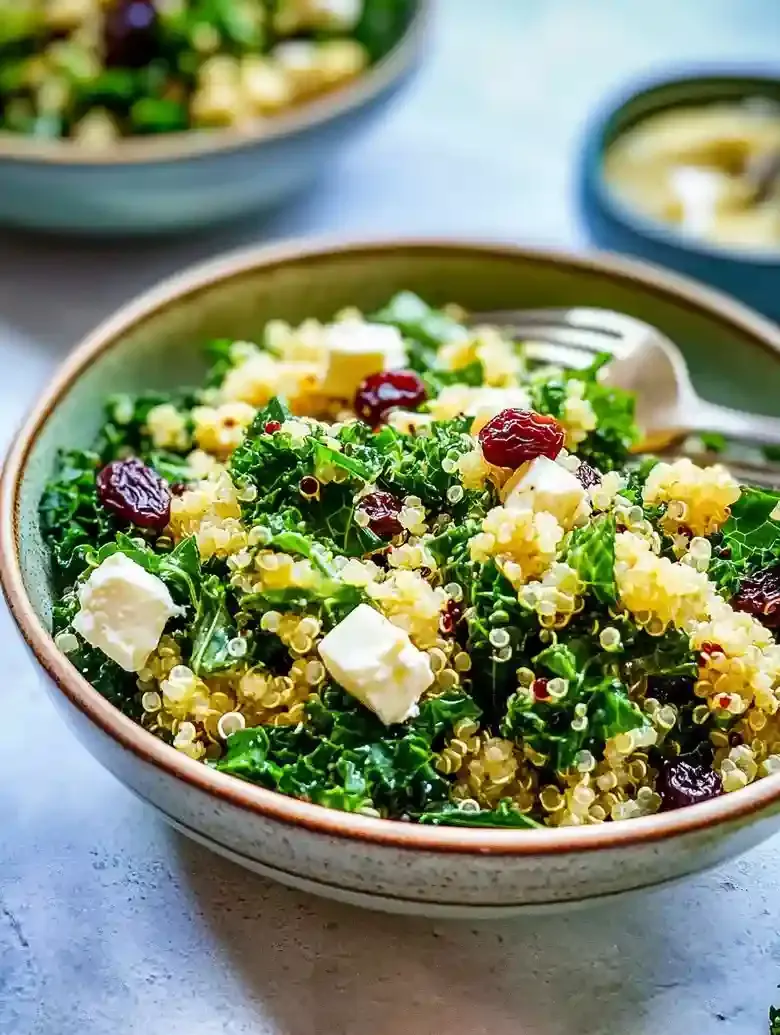 Quick Zesty Kale Quinoa Salad