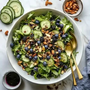 Refreshing Blueberry Cucumber Salad