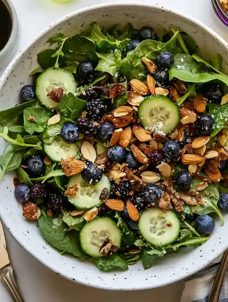Refreshing Blueberry Cucumber Salad