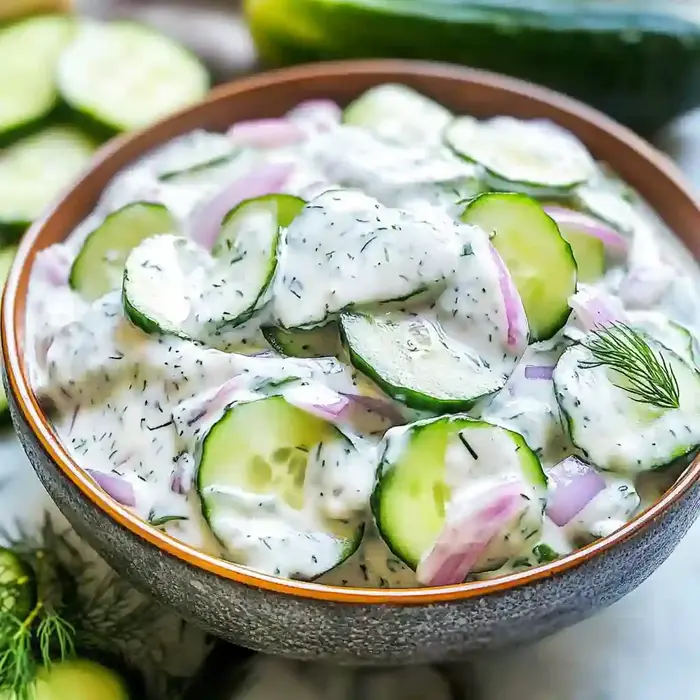 Refreshing Tzatziki Cucumber Salad