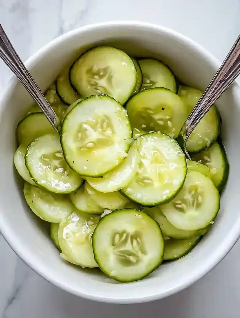 Sweet Tangy Cucumber Salad Recipe