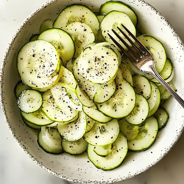 Sweet Tangy Cucumber Salad Recipe
